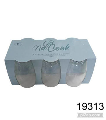 Imagen de VASOS VIDRIO ANCHOS X6 3.26